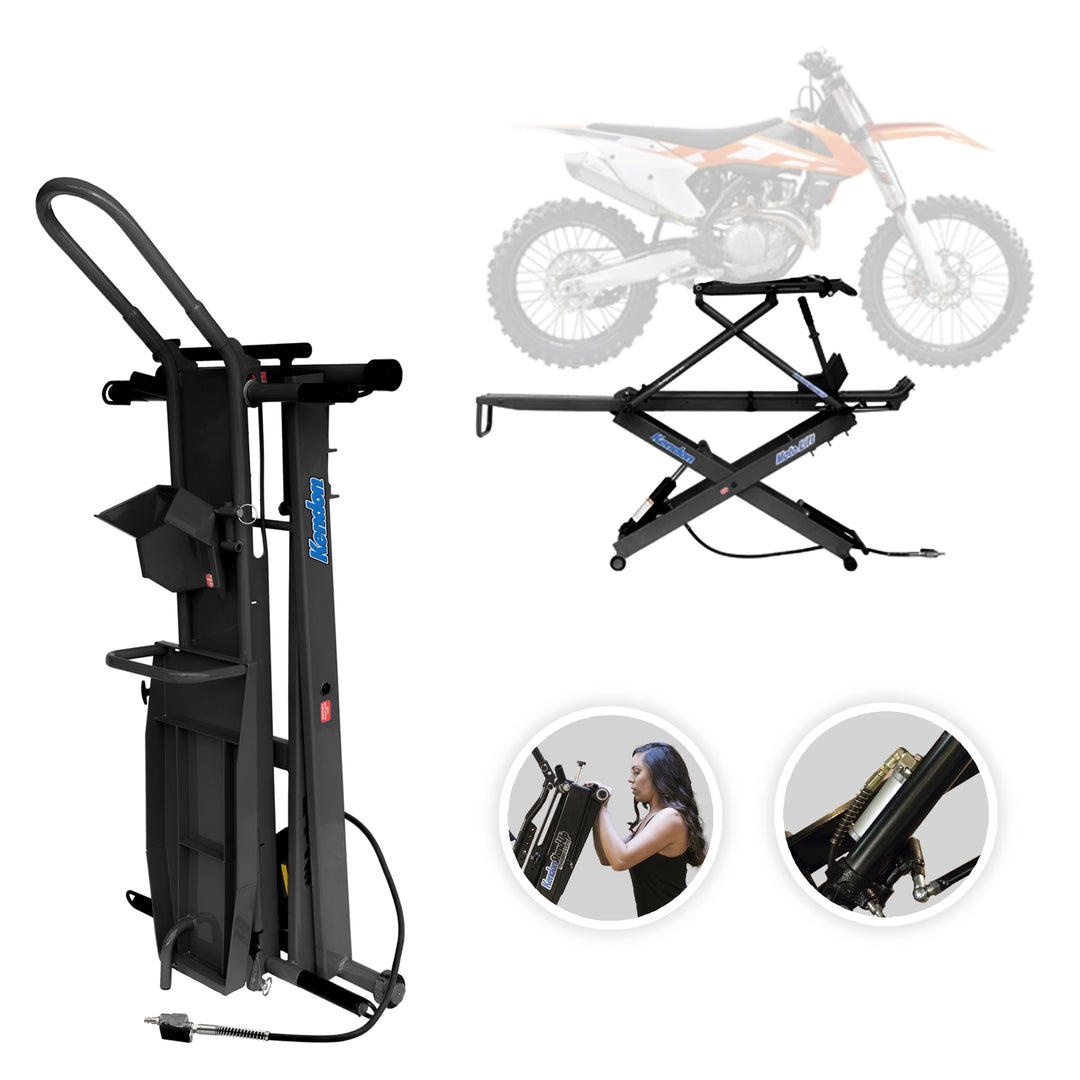 Stand Up Folding Dirt Bike Lift MotoLift Kendon Industries LLC